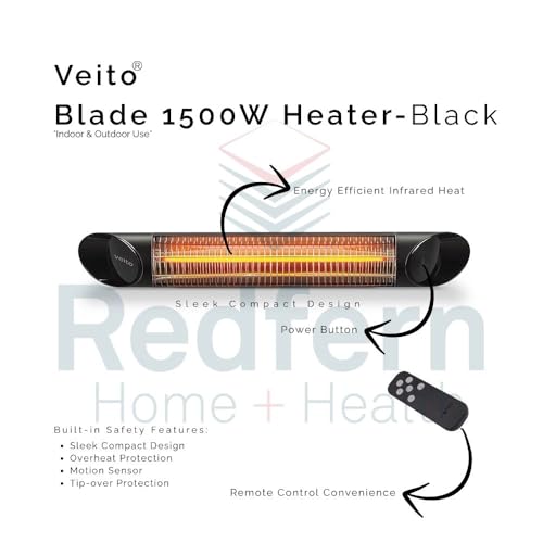 Veito Blade Heaters 1500W (Black)