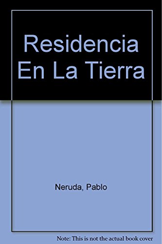Residencia En LA Tierra (Spanish Edition) [Spanish] 843220370X Book Cover