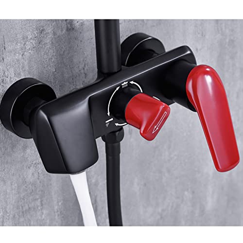 Ensemble de douche pluie complet et haut débit au design épuré - 7