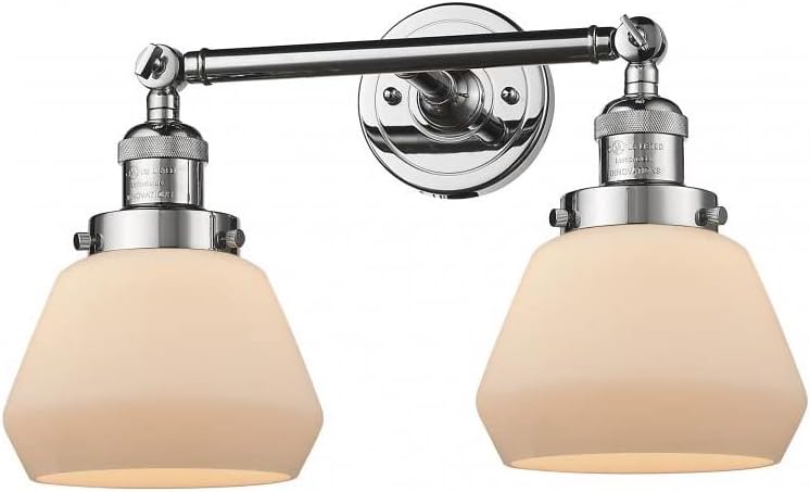 Innovations 208-PC-G171-LED 2 Light Vintage Dimmable LED Bathroom Fixture, Polished Chrome