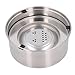 Dioche 3L Stainless Steel Dog Bowl Set, Anti Skid Rubber Feet, Food Grade, Spill Proof Pet Water Bowl with Plate, No Mess Slow Drinking Cat Water Bowl, Vehicle Carried Travel