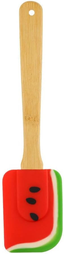 PRETYZOOM Silicone Bamboo Butter Spreader Watermelon Design