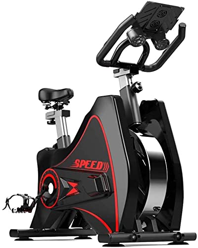 Image of Exercise Bike - Belt Drive Stationary Bike Indoor Cycling Bike Stationary with 12kg Flywheel Comfortable Seat Cushion and LCD Monitor for Home Workout
