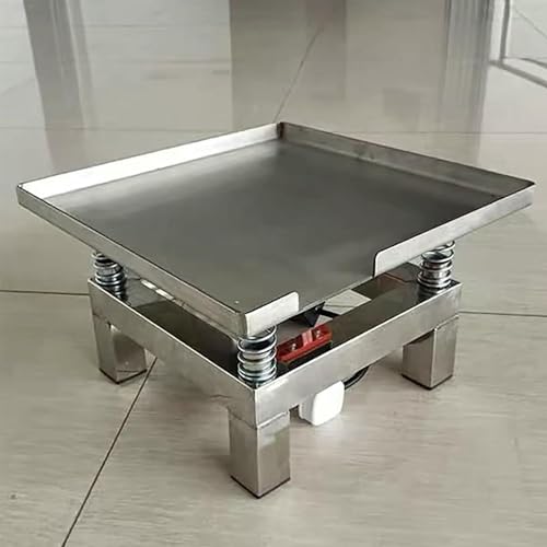 Mesa vibratoria para concreto, plataforma compactadora de acero inoxidable, banco de ensayo vibratorio para eliminar burbujas y agitar precipitados miniatura 4