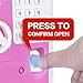 LIKE Toy Piggy Bank Safe Box Fingerprint ATM Bank ATM Machine Money Coin Savings Bank for Kids Pink