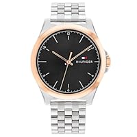 Tommy Hilfiger Norris Stainless Steel Black Dial Men's Watch
