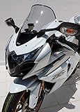 Ermax Windschild mit erhöhtem Schutz + 5 cm (Gesamthöhe 39 cm) für GSXR 1000 2009 - 2010 - 2011 - 2012 - 2013 - 2014 - 2015 - 2016 Schwarz klar hergestellt von Ermax