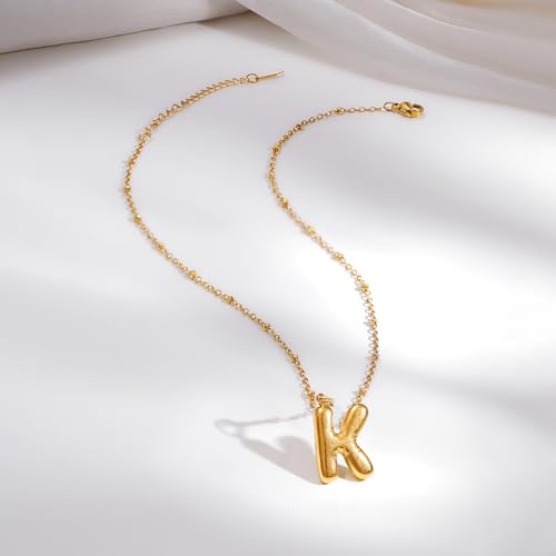 Image of Rubans Demi Fine Stainless Steel Alphabet Pendant CZ Gift for Women & Girls