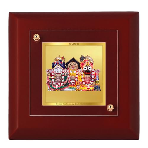 Cadre photo Lord Jagannath Ji sur table pour la prière et méditation zen