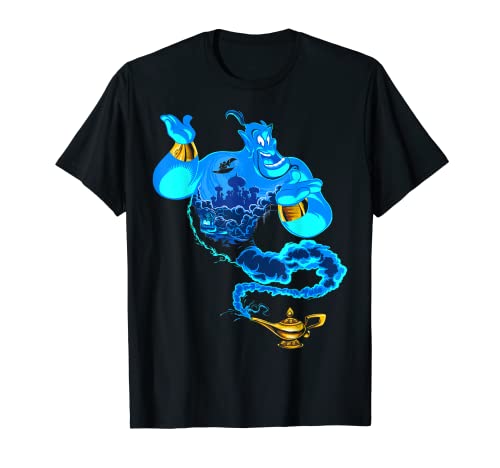 Disney Aladdin Genie Portrait Agrabah Fill Camiseta