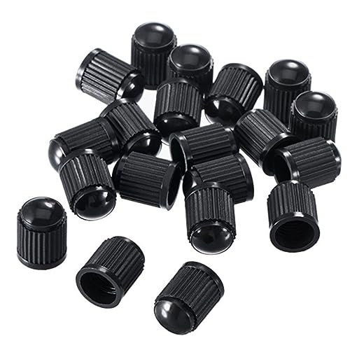 Tapas para válvula de bicicleta Schrader, cubiertas antipolvo para boquilla de gas, para moto y camiones, negro, 50 piezas miniatura 6