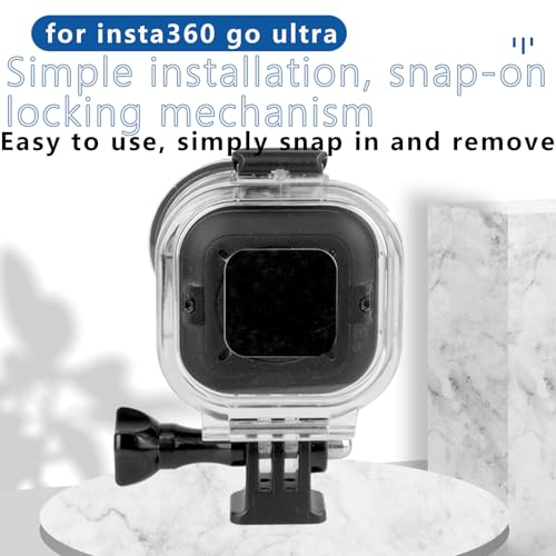 Funda Waterproof 50M para Insta360 Go Ultra miniatura 4