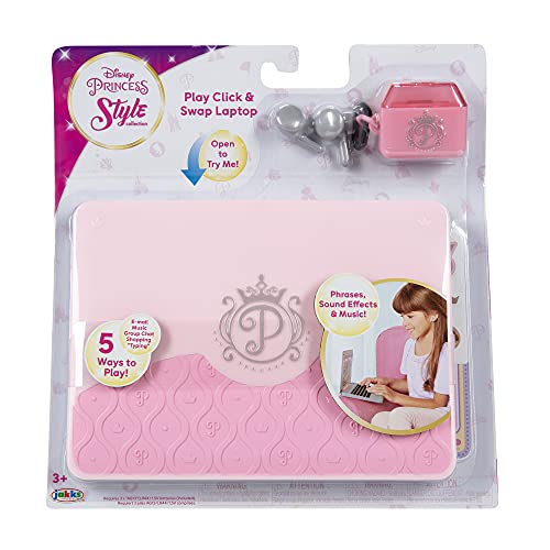 Disney Princess Style Collection Laptop with Phrases, Sound Effects & Music! Girls Toy Pretend Laptop by Disney Princess - Image 8