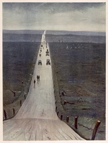 Peinture murale la route d'Arras à Bapaume Nevinson art de salon