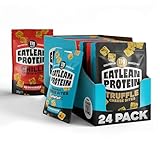 Eatlean Protein Cheese Bites Variety Pack - Baked Cheese Crisp Snacks, 12g Protein, 83 Calories, Low Carb & Keto Friendly, Vegetarian, 20g Bags, 24 Pack Mixed Flavour Gym & Lunchbox Snack