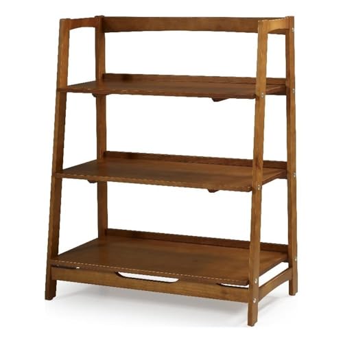 Camaflexi Mid Century Solid Wood Open Shelving...