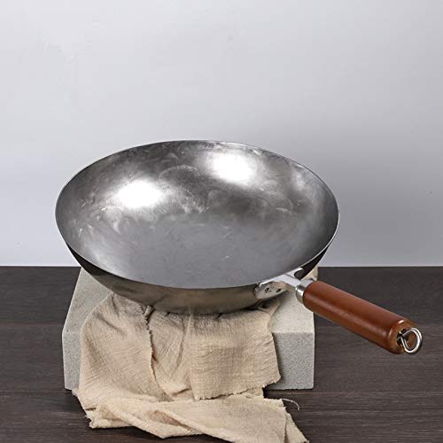 Wok tradicional de hierro 34 cm sin recubrimiento miniatura 3