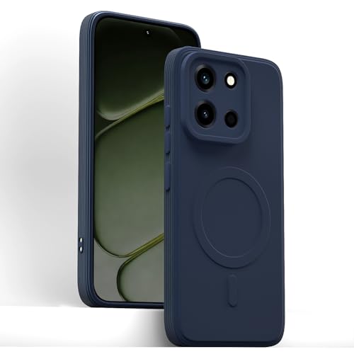 Image of Pikkme Back Cover for Redmi Note 15 5G Soft Matte Silicone | Slim Fit | Mag-Safe Design (Mag-Safe Not Support) Camera Protection Bumper Case (Blue)