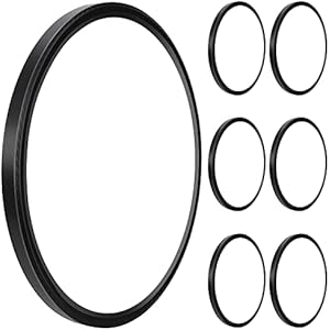 MODERN 6 Pack 28W 3200lm Flush Mount LED Ceiling Light, Super Thin 12 inch, 5000K Daylight, Undimmable Ceiling Light Surface Mount for Bedroom, Living Room, Dining Room 5000K-6 Pack(Black)