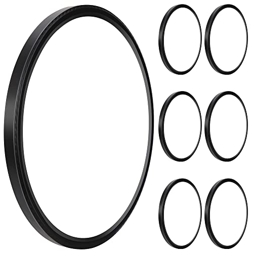 MODERN 6 Pack 28W 3200lm Flush Mount LED Ceiling Light, Super Thin 12 inch, 5000K Daylight, Undimmable Ceiling Light Surface Mount for Bedroom, Living Room, Dining Room 5000K-6 Pack(Black)