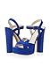 CAFèNOIR Sandalias de tacón Mxm902 Azul Eléctrico EU 39