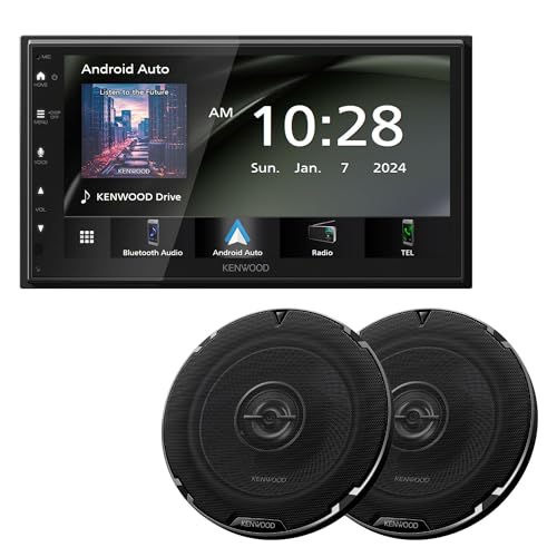 KENWOOD DMX40S Digital Car Stereo (50W x 6-Ch), Apple CarPlay