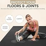 Gorilla Mats Premium Large Exercise Mat – 6x4', 7x4', x7x5', 8x4', 10x4' (1/4" Thick) Ultra Durable, Non-Slip, Workout Mat for Instant Home Gym Flooring – Great on Any Floor – Use With or Without Shoes - Image 5