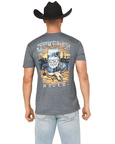 Busch Light Not My First Rodeo Desert Front and Back Print T-Shirt