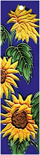 Sunflower 5 - Decorative Ceramic Art Tile - House Number - 2"X8.5" En Vogue #TOP3