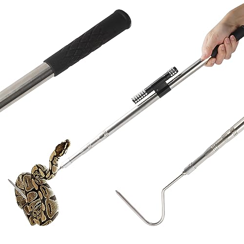 Image of Snake Catcher Tongs Grabber Hook Stick Handling Tool Kit for Rattlesnakes Python Copperhead Reptile Removal- 59 inch