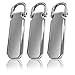 Produktbild Zipper aus Metall, Reiß-Verschluss Schieber im Set, Ersatz-Teil Zip, Pull tab, Reparatur von Jacken, Hand-Taschen, Rucksack, Mantel, Koffer (Silber kalt, 3)
