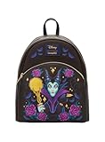 Loungefly Disney Sleeping Beauty Maleficent Floral Mini Backpack PURPLE NONE
