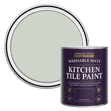 Rust-Oleum Green water resistant Kitchen Tile Paint in Matt Finish - Laurel Green 750ml