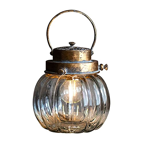 Bougeoirs LED nostalgiques et lanterne en bouteille de style pastoral