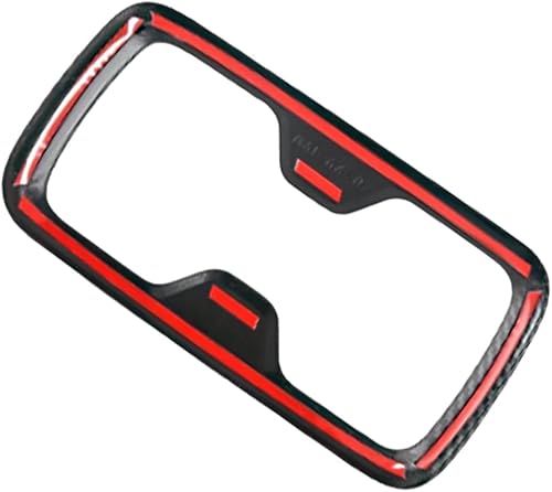 Miniatura 3 de KACEPAR Front Water Cup Holder Trim, Carbon Fiber Car Center Console Water Cup Holder Panel Cover Trim, 2015-2021 Compatible with Nissan Navara NP300