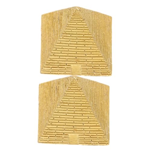 TOYANDONA 2 Stück Ägyptische Pyramiden Modell aus Robustem Harz...