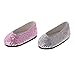 lahomia 2 Pares de Zapatos de Lentejuelas de Tacón Plano Aptos para Ropa de Muñecas American Doll de 14 '' AG