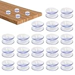 20 Pcs Double-Sided Suction Cups, Slip-Proof Double Sided Sucker Pads, Suction Pad For Glass Table, Clear Plastic Suckers Table Glass Suckers for Glass Table for Outdoor,Kitchen,Bathroom,Mirror(2cm)