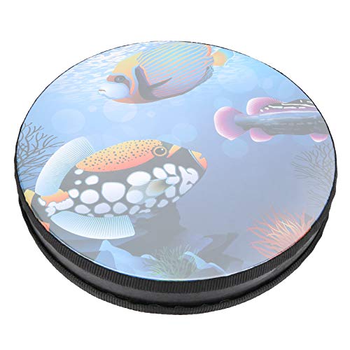 Tambour à main son de mer 10 pouces en bois et PVC Orff pour l'éveil musical