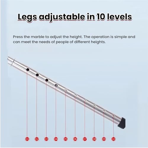 Stampelle ascellari per adulti, stampelle mediche da passeggio con caratteristiche regolabili e cuscinetti confortevoli, adatte per uomini e donne