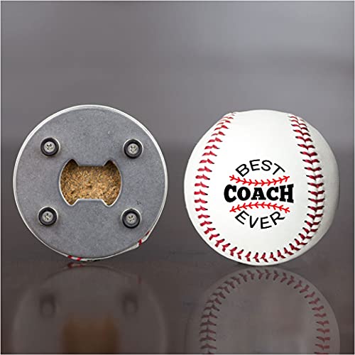 Baseball Bottle Opener Best Coach Printed Gift Personalized Baseball- Official Size-Thanks Coach,Team Custom Design Real Baseball Gift #TOP2