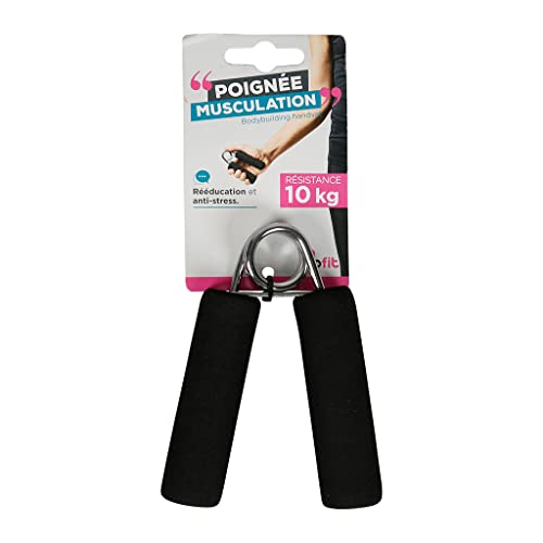 UPFIT - Poignée, pince de musculation pour avant bras et mains - Pour la musculation et la rééducation - Matière: Mousse et métal - Résistance: 10kg - Simple d'utilisation et facile à transporter Cover