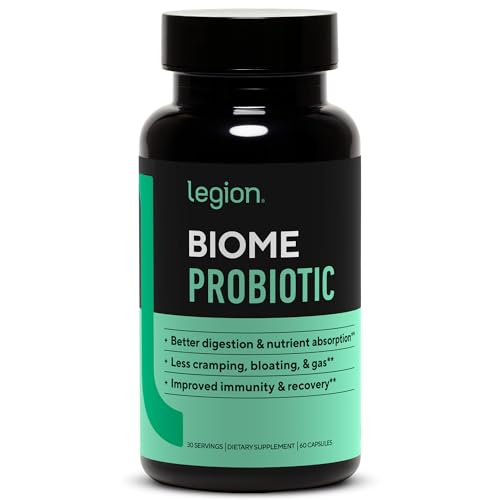 LEGION Biome Probiotic - Natural Probiotics Gut Health Supplement for Women & Men