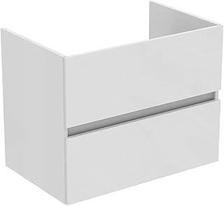 Ideal Standard Badezimmerunterschrank Eurovit+ 70 cm Waschtischunterschrank zur Wandmontage mit 2 Schubladen, R0261WG, Weiß
