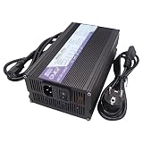 CURBEL Cargador de Scooter eléctrico, 25.2V20A Adaptador de batería Li-Ion Cargador rápido Inteligente de protección autónoma, for triciclos,...