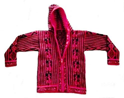 Veste à capuche enfant en alpaga gilet pour sorties automne