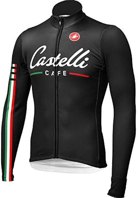 Castelli Ciclismo Invierno/Super Caldo Castelli Maglie Biciclette/Vello  Termico Abbigliamento Ciclismo Manica Lunga (XL) : Amazon.it: Abbigliamento