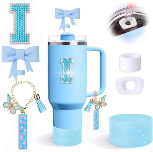 6PCS Blue Stanley Cup Accessories Set for Stanley Cup 30oz 40oz