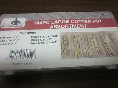 144Pc G Industrial Long Cotter Pin Assortment Set Extra Large Clip Key Lcp-144 #TOP5