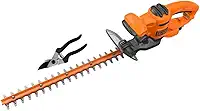 BLACK+DECKER Aparador de Grama, Cerca Viva, com Tesoura de Poda, Alta Potência de Corte e Precisão, Modelo BEHT201K,110V